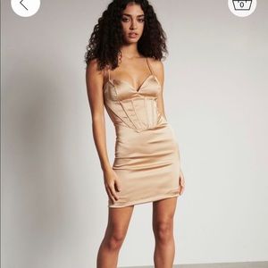 Dynamite Corset Dress Size LG Satin